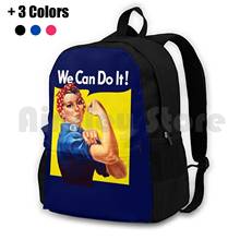 Rosie The Riveter-We Can Do It Outdoor Hiking Backpack Waterproof Camping Travel War Propaganda Ww2 Ww1 War Effort Rosie The 2024 - buy cheap