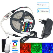 2835 RGB LED Strip Light SMD 5050 Waterproof Tape 12V Ribbon Diode Flexible Stripe +IR WIFI 24key Controller + Power Adapter 2024 - buy cheap