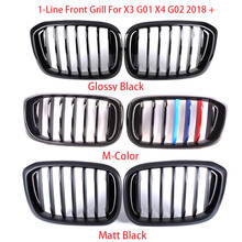 Glossy Black Front Bumper Racing Grill Kidney Grilles For New BMW X3 G01 X4 G02 2018 2019 2020 M Performance Accessories 2024 - buy cheap