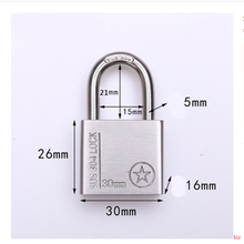 304 Stainless Steel Padlock 30mm Cabinet Outdoor Lock Head Furniture Lock Waterproof Rust-Proof Door Lock small lock 2024 - buy cheap