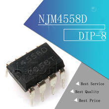 20PCS NJM4558D DIP8 NJM4558 JRC4558D JRC4558 DIP IC novo e original 2024 - compre barato