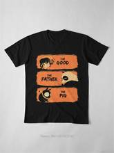 Camiseta masculina ranma o bom ranma, camiseta de algodão engraçada com gola em o, do pai, panda e porco, 12 2024 - compre barato