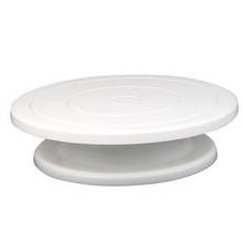 Пластиковая пластина для торта, вращающаяся Антискользящая круглая подставка для торта, вращающийся стол BOM666 2024 - купить недорого