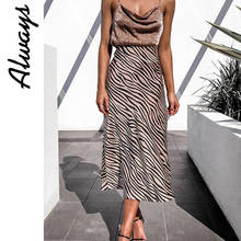 Always zebra stripe midi summer skirt streetwear women cheetah animal print clothes hippie skirts womens 2024 - buy cheap