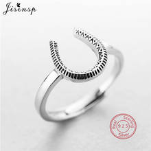 Jisensp Punk 925 Sterling Silver Horseshoe Rings for Women Men Lucky Animal Horse Ring Classic Sterling-Silver-Jewelry Gifts 2024 - buy cheap