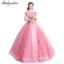 In Stock Quinceanera Dresses 2021 Party Prom Lace Off The Shoulder Ball Gown Bealegantom Crystal Beaded Plus Size Sweet 16 Gowns 2024 - buy cheap