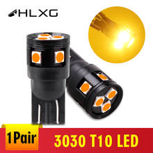 1 pair hlxg T10 W5W 194 168 5730 5630 8SMD 3030 DC 12-24V License Plate Lights LED Auto Bulbs Indicator Light Car White Yellow 2024 - buy cheap