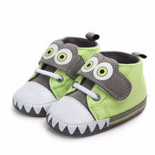 Ins-zapatos para primeros pasos para bebés, antideslizantes de suela suave, diseño de ojos grandes, para cuna, Primavera 2024 - compra barato