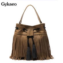 Gykaeo 2022 Luxury Handbags Women Bags Designer Retro Leather Crossbody Shoulder Bag Ladies Fring Tassel Tote Bag Bolsa Feminina 2024 - buy cheap