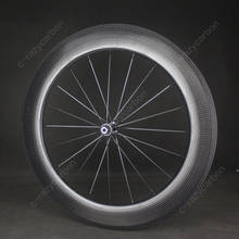 Более быстрые пробные ямочные колеса Aero 80 мм с керамическими подшипниками R13 углеродное колесо для шоссейного велосипеда 700C клинчер/бескамерная акция 2024 - купить недорого