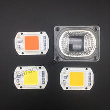 Светодиодный чип COB для выращивания белого чипа + Отражатель объектива 50 Вт 30 Вт 20 Вт 110 В/220 В для Светодиодный прожектор DIY Наружный свет 2024 - купить недорого