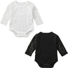 New born Baby Bodysuits Clothing Cotton One-Pieces Body Suits Kids Baby Girl Mesh Long Sleeve Lace Bodysuit Outfit Clothes 2024 - buy cheap