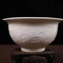 Collection Chinese white glaze hidden blue and white dragon and phoenix bowl 2024 - buy cheap