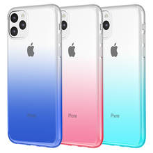 Capa de celular colorida em tpu, para iphone 11 pro max x xs xr xs max 8 7 6 6s plus, tampa traseira macia 2024 - compre barato