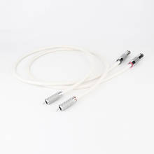 Посеребренный RCA к XLR сбалансированный Женский аудио кабель подключения HIFI аналоговый кабель пара 2024 - купить недорого
