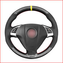 MEWANT PU Carbon Fiber Steering Wheel Cover for Fiat Grande Punto Bravo Linea 2007-2019 Qubo Doblo Opel Combo Vauxhall Combo 2024 - buy cheap