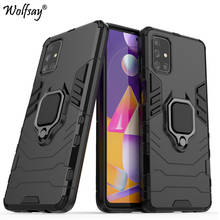 For Samsung Galaxy M31S Case Armor Magnetic Suction Stand Full Edge Cover For Samsung M31S Case Cover For Samsung M31S 6.5 inch 2024 - buy cheap