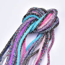 1 Meter AB Rhinestone Crystal Cord Trim Bridal Applique Resin Tube String for Hairband Costume Jewelry Bracelet DIY Craft 2024 - buy cheap