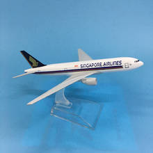 JASON TUTU Aircraft Model Diecast Metal Model 16cm 1:400 Model Airplane Singapore Airways Boeing 777 Airbus A380 Airplane Model 2024 - buy cheap