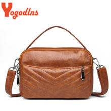 Yogodlns Luxury Shoulder Bag Women PU Leather Crossbody Bag Multifunction Small Square Bag Brands Lady Handbag Shopping Purse sa 2024 - buy cheap