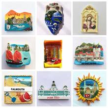 World Tourism Fridge Magnet Souvenir Jerman India Vietnam Egypt Port Said Turkey Refrigerator Magnets Sticker City Travel Craft 2024 - buy cheap