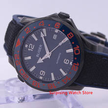 Bliger 40mm Automatic Mechanical Watch Men Luxury Brand Sapphire Luminous Waterproof Rubber Strap Calendar Wristwatch Men 2024 - buy cheap