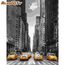 RUOPOTY Painting by Number New York Landscape Acrylic Paint Color Handmade Drawing By Number For Adults Frame On Canvas 2024 - buy cheap