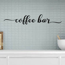 Coffee Bar Cafe Wall Sticker Kithcen Resturant Drink Coffee Cafe Bar Wall Decal Dinning Room Bar Vinyl Home Decor 2024 - buy cheap