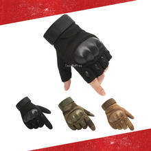 Guantes tácticos de medio dedo para senderismo, manoplas militares para entrenamiento de tiro, caza, ciclismo, escalada, Airsoft, Paintball, gimnasio, pesca 2024 - compra barato