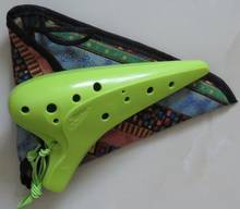 Famosa marca 12 buracos alto c ocarina plástico ac flauta instrumento de música bom som roxo/azul/rosa/verde/laranja 2024 - compre barato