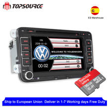 TOPSOURCE 7" Car DVD GPS Navigation 2 din Multimedia radio stereo player for Golf/6/Golf/5/Passat/b7/cc/b6/SEAT/Skoda 2024 - buy cheap