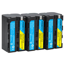 HIBTY 3Pcs 7.2V NP-F750 NPF750 NP-F770 Li-ion Battery For Sony CCD-TR3 HDR-FX1 DCR-TRV420 NP-F750 NP F750 Camera Battery 2024 - buy cheap