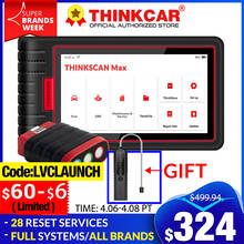 ThinkCar ThinkScan Max OBDII OBD 2 Car Diagnostic Tools OBD2 auto scanner Full system 28 Resets Function ECU Coding PK CRP909E 2024 - buy cheap