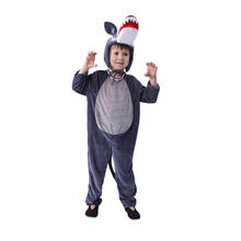 Bonito crianças animais de madeira lobo trajes meninos meninas pijamas fantasia vestido roupa cosplay crianças para o desempenho do festival aniversário 2024 - compre barato
