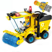 Kids Love 4 Type Civilized City Sweeper Model Building Blocks Toys Kit Compatible with LegoINGLYS bricks Halloween Gift 2024 - buy cheap