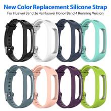 New Arrival Replacement Silicone Strap Watch Band for Huawei Band 3e Huawei Honor Band 4 Running Version Smart Watch Bracelet 2024 - buy cheap