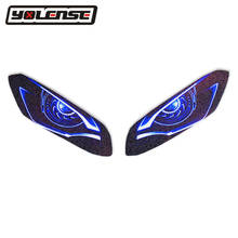 Pegatinas de carenado delantero 3D para motocicleta, protector de luz delantera, pegatina de protección para YAMAHA YZF-R3 YZFR3 YZF R3 2019 2020 2024 - compra barato