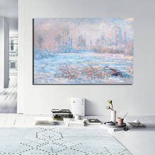 Póster Vintage de Claude Monet para decoración del hogar, pintura en lienzo, carteles impresos, cuadros de pared modernos para sala de estar 2024 - compra barato