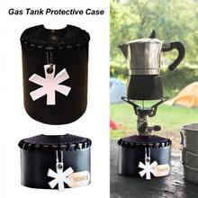 Outdoor Gas Tank Leather Hiking Camping Cooking Gas Cylinder Tank Cover Protector Camping Hiking Supplies Accessories Travel Kit 2024 - buy cheap
