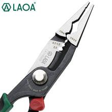 LAOA 8inch Electrician Pliers Cr-Mo Crimping Tools Nippers Cable Wire Stripper Long Nose Pliers with Shear Function тиски больши 2024 - buy cheap
