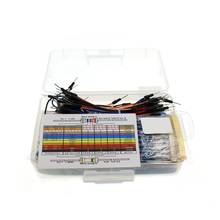 Mool para resistor arduino/led/capacitor/cabo de ligação/kit de resistor de placa universal, kit de iniciante 2024 - compre barato