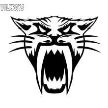 Volkrays Personality Angry Arctic Cat Accessories Reflective Waterproof Sunscreencover Scratches Creative Vinyl Decal,12cm*14cm 2024 - buy cheap