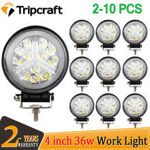 Tripcraft 1/10Pcs led Work light 4“ 4inch 36W Offroad Work Light Bar 12v 24v flood led Light for Truck 4x4 led tractor headlight 2024 - buy cheap