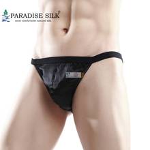 Special Offer Mens String Bikinis Sexy 100% Natural Silk Tanga Low Rise Briefs Size US S M L XL XXL 2024 - buy cheap