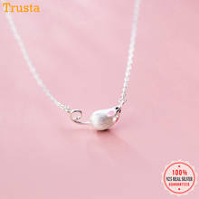 Trusta Fashion Necklace 925 Sterling Silver Sweet Cute Animal Mouse Pendant Short Necklace For Women Wedding Jewelry Gift DA557 2024 - buy cheap