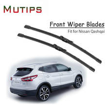 1Set Rubber Car Front Wiper Blade Kit For Nissan Qashqai J10 J11 2017 2016-2006 Windscreen Original Strip Accessories Automobile 2024 - buy cheap