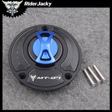 Tapa de tanque de combustible de Motocicleta sin llave para Yamaha MT07 MT 07 MT-07/FZ-07 2014-2020 2015 2016 2017 2018 2019 2024 - compra barato