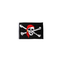 1Pc 14*21 CM Large Skull Crossbones Pirate Flag Jolly Roger Hanging With Grommet NO Pole 2024 - buy cheap