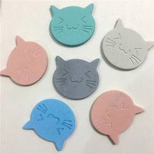 Studyset Cat Shaped Tea Coaster Cup Mat Pad Mug Holder Mat Coffee Drinks Table Placemats Heat-resistant Cup Coasters 2024 - buy cheap