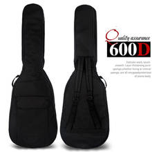 Сумка для гитары из ткани Оксфорд, мягкая хлопковая утолщенная сумка с двумя лямками для гитары, водонепроницаемый рюкзак, 5 мм 2024 - купить недорого